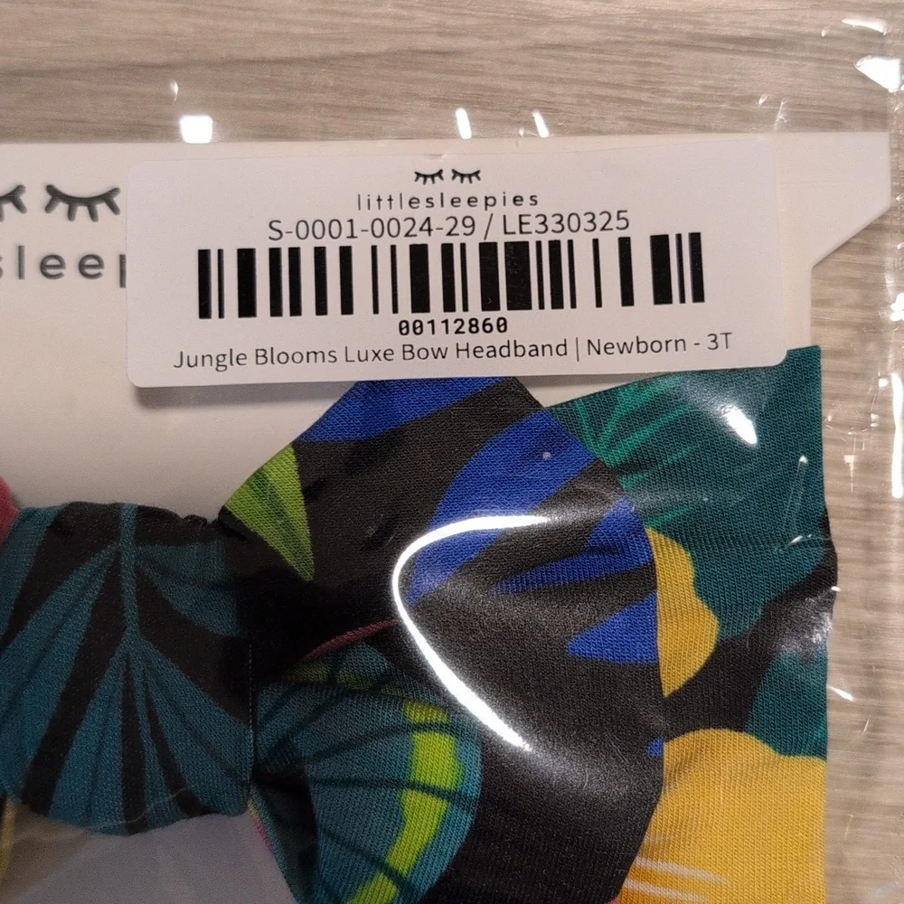 Little Sleepies Colorful Jungle Bow Headband - Picture 2 of 2